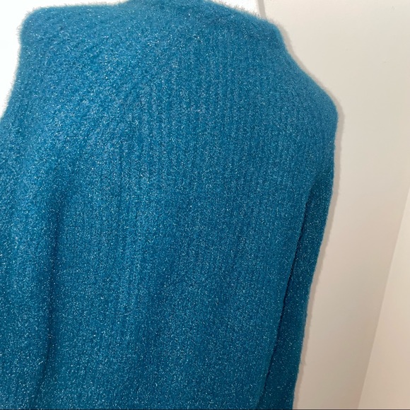 Anthropologie green Sleeping On Snow Northbound Eyelash open front Cardigan XS - Picture 7 of 11